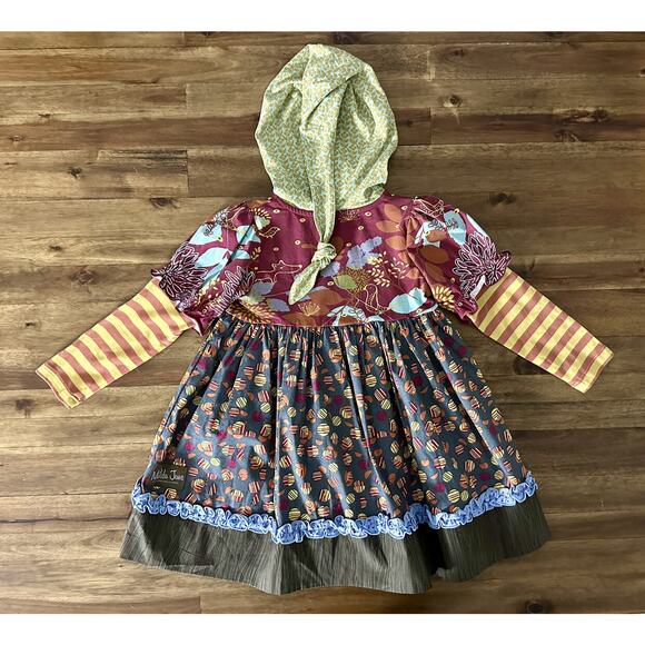 NEW Matilda Jane Heart Soul Pride Coraline & Chrissy Hooded Floral Knit Dress 4 - Picture 5 of 7